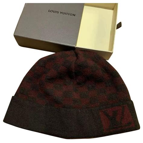 bonnet louis vuitton marron